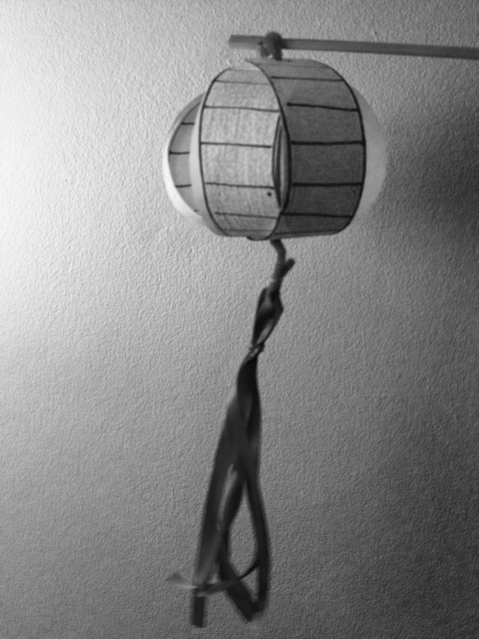 paper lantern on a stick